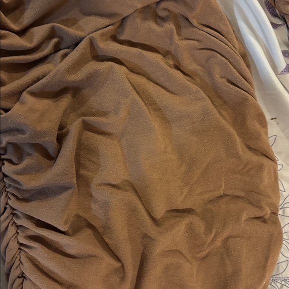 JLUXLABEL Camel Ruched Dress - Picture 5 of 6